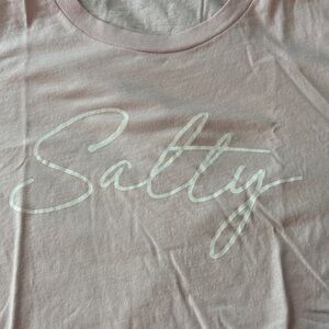 "Salty" Light Pink Tee